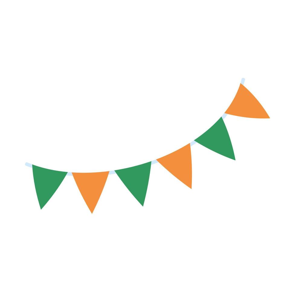 Iers vlag Aan Klaver blad achtergrond voor st. Patrick dag partij decoraties vector