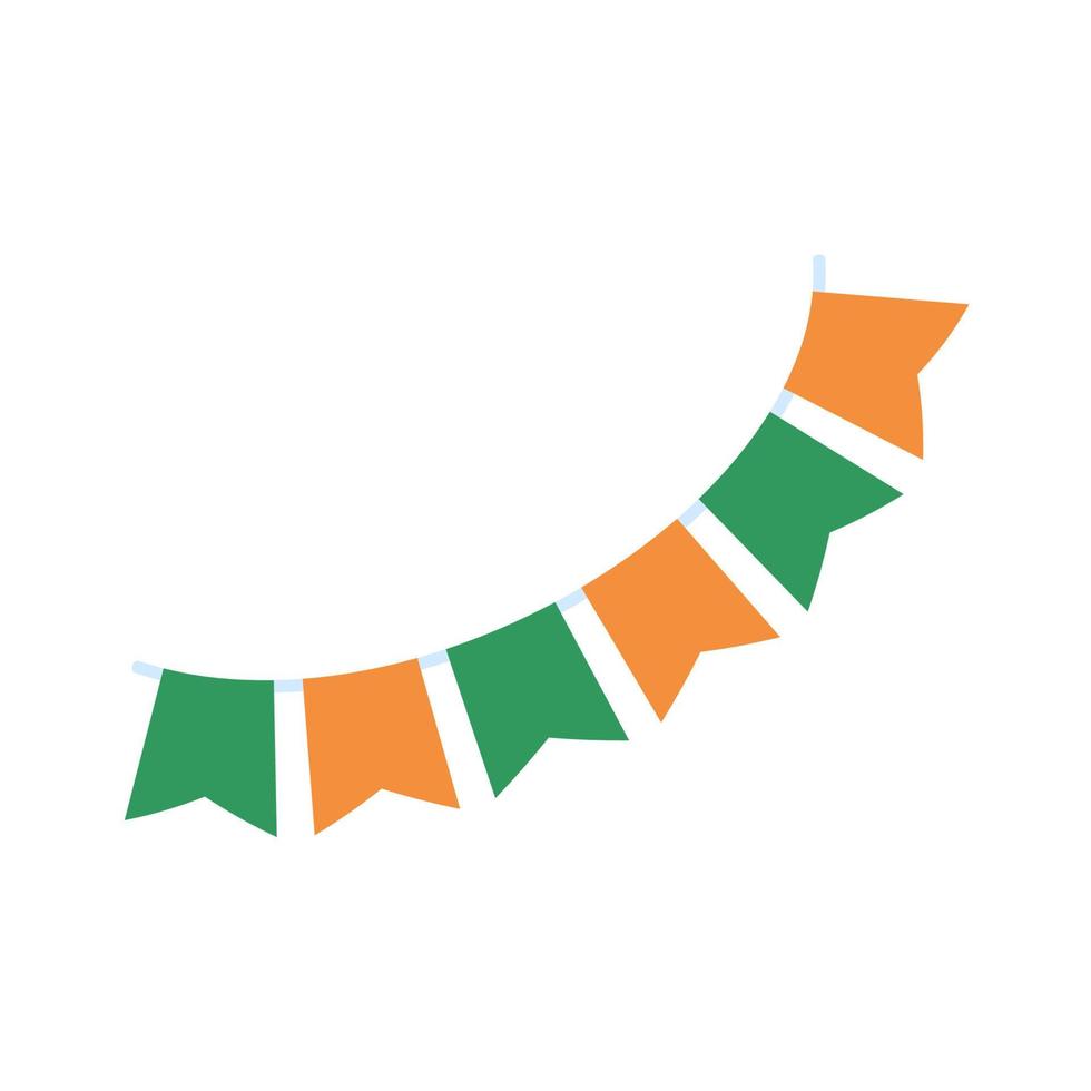 Iers vlag Aan Klaver blad achtergrond voor st. Patrick dag partij decoraties vector
