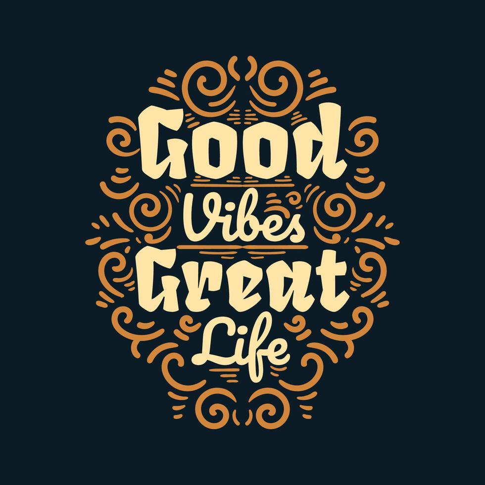 mooi zo gevoel Super goed leven belettering vector