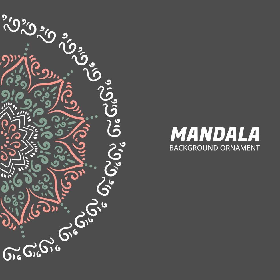 mandala ornament achtergrond ontwerp vector