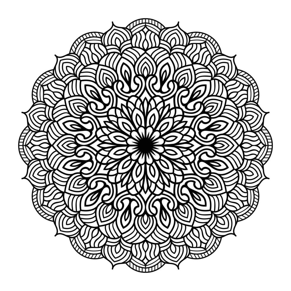 mandala bloemen lijn kunst geschetst tekening voor kleur Pagina's interieur, mandala bloemen kleur bladzijde vector