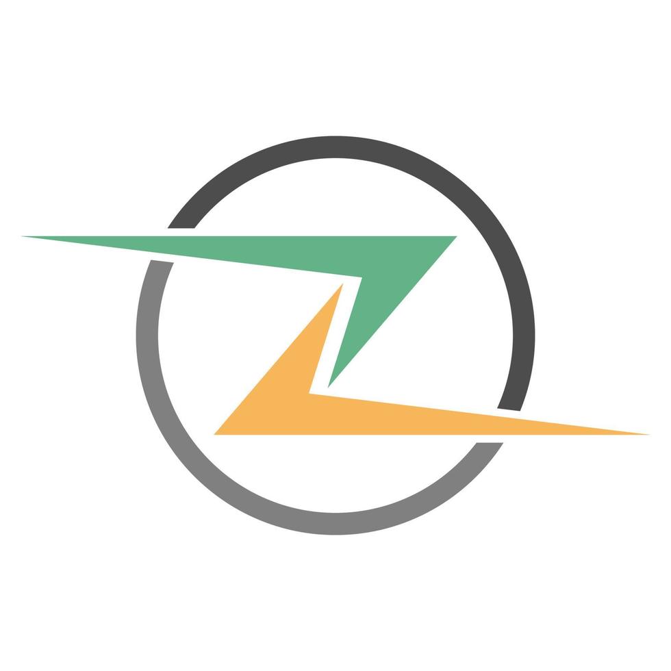 brief z logo icoon ontwerp vector