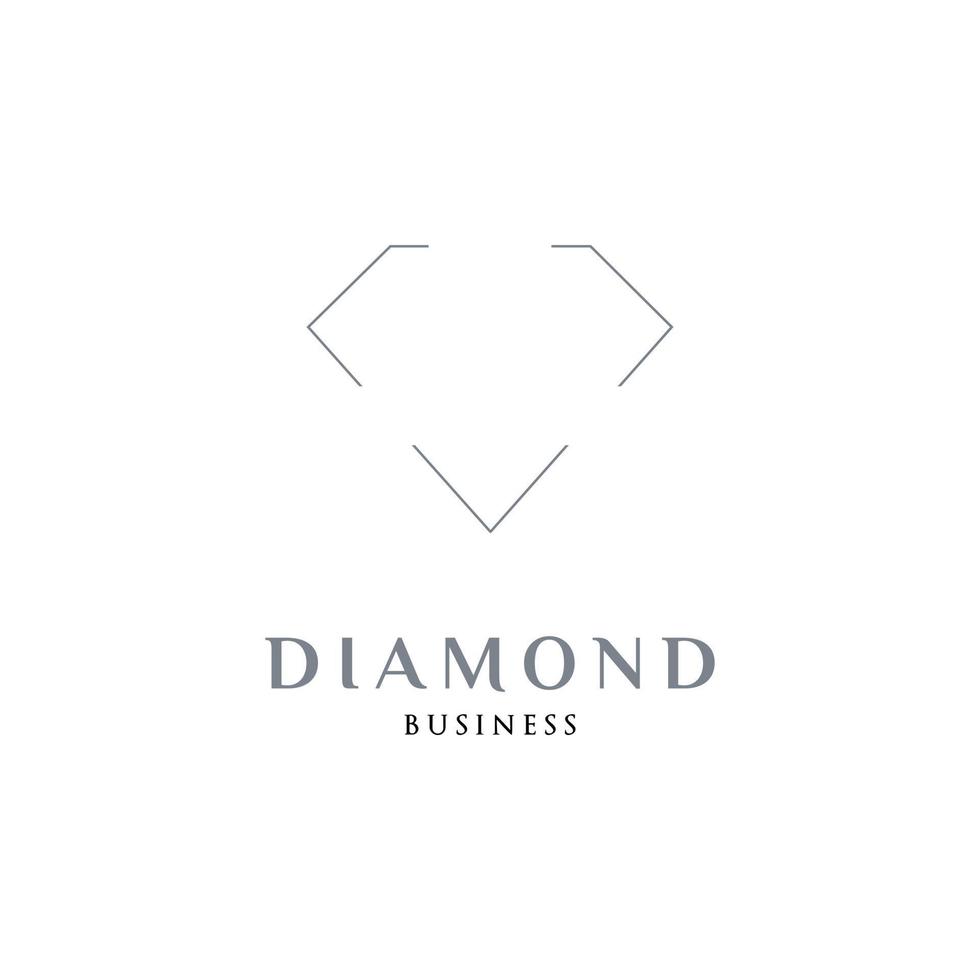 diamant icoon logo ontwerp sjabloon vector