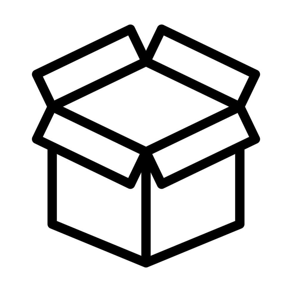Open doos icoon ontwerp vector