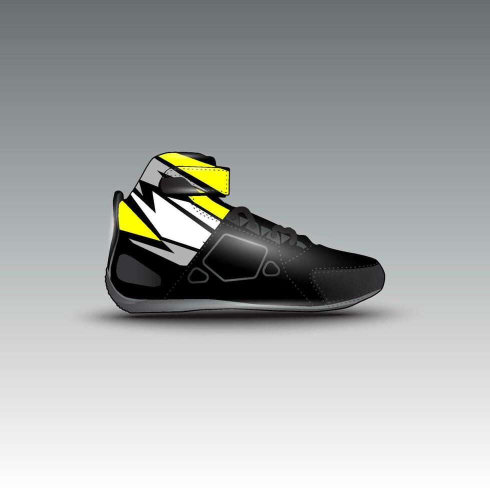 ontwerp van slepen ras schoenen met gravis racing vector motief