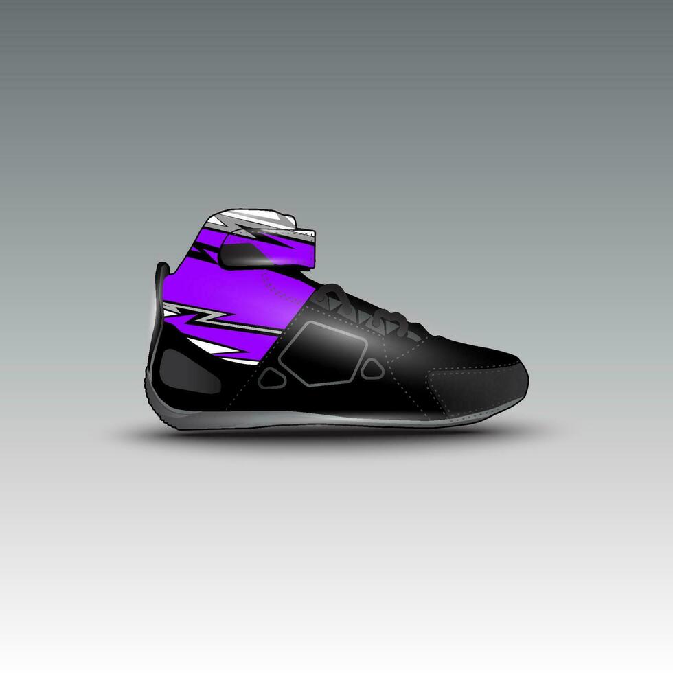 ontwerp van slepen ras schoenen met gravis racing vector motief