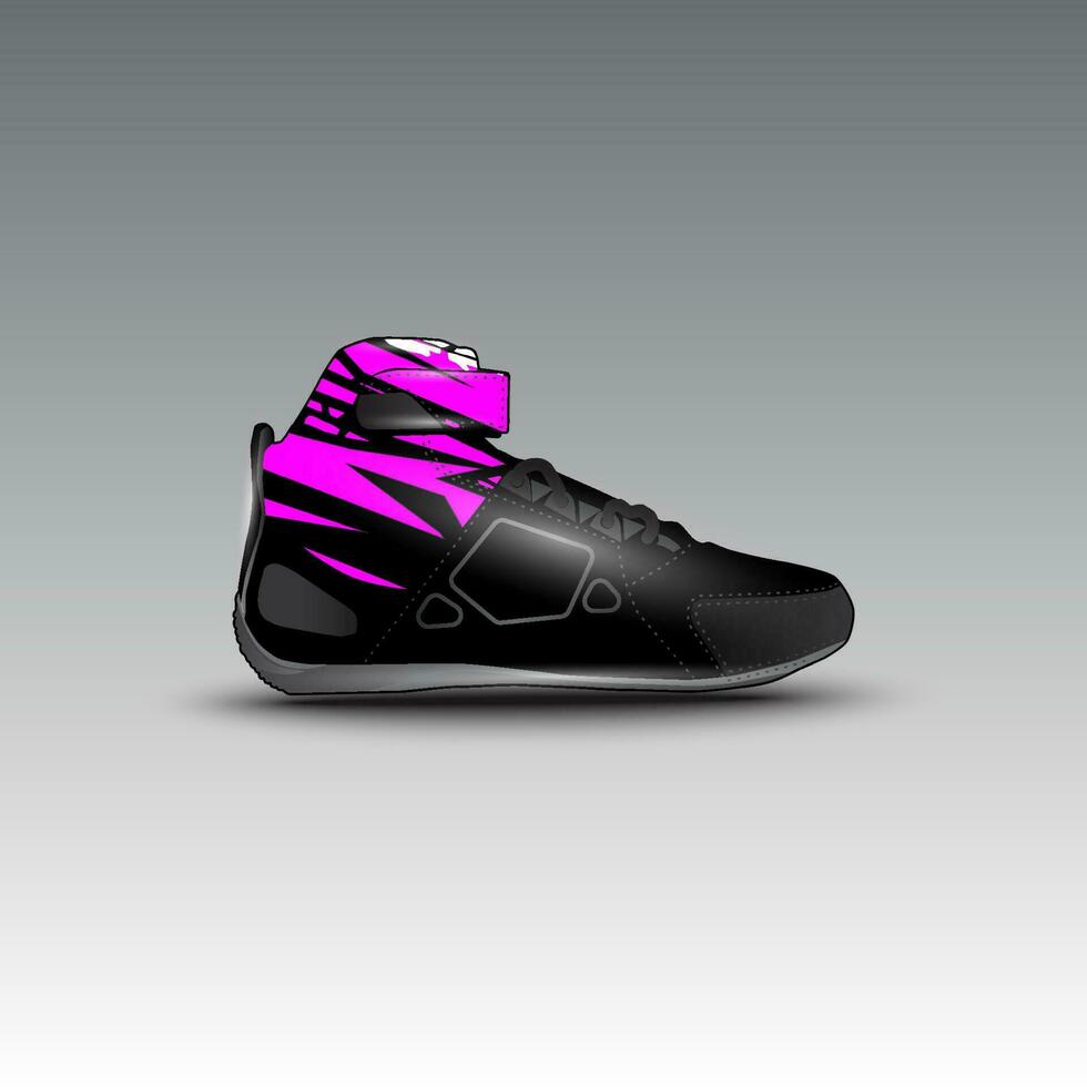 ontwerp van slepen ras schoenen met gravis racing vector motief