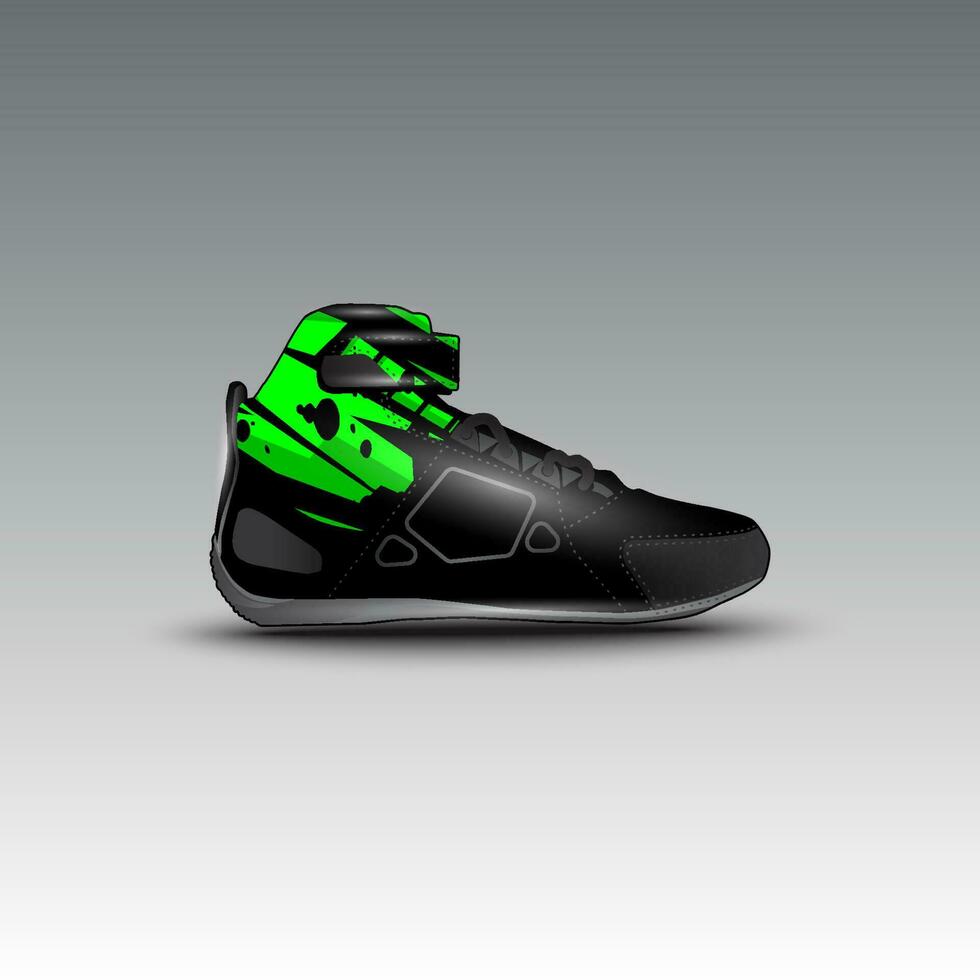 ontwerp van slepen ras schoenen met gravis racing vector motief