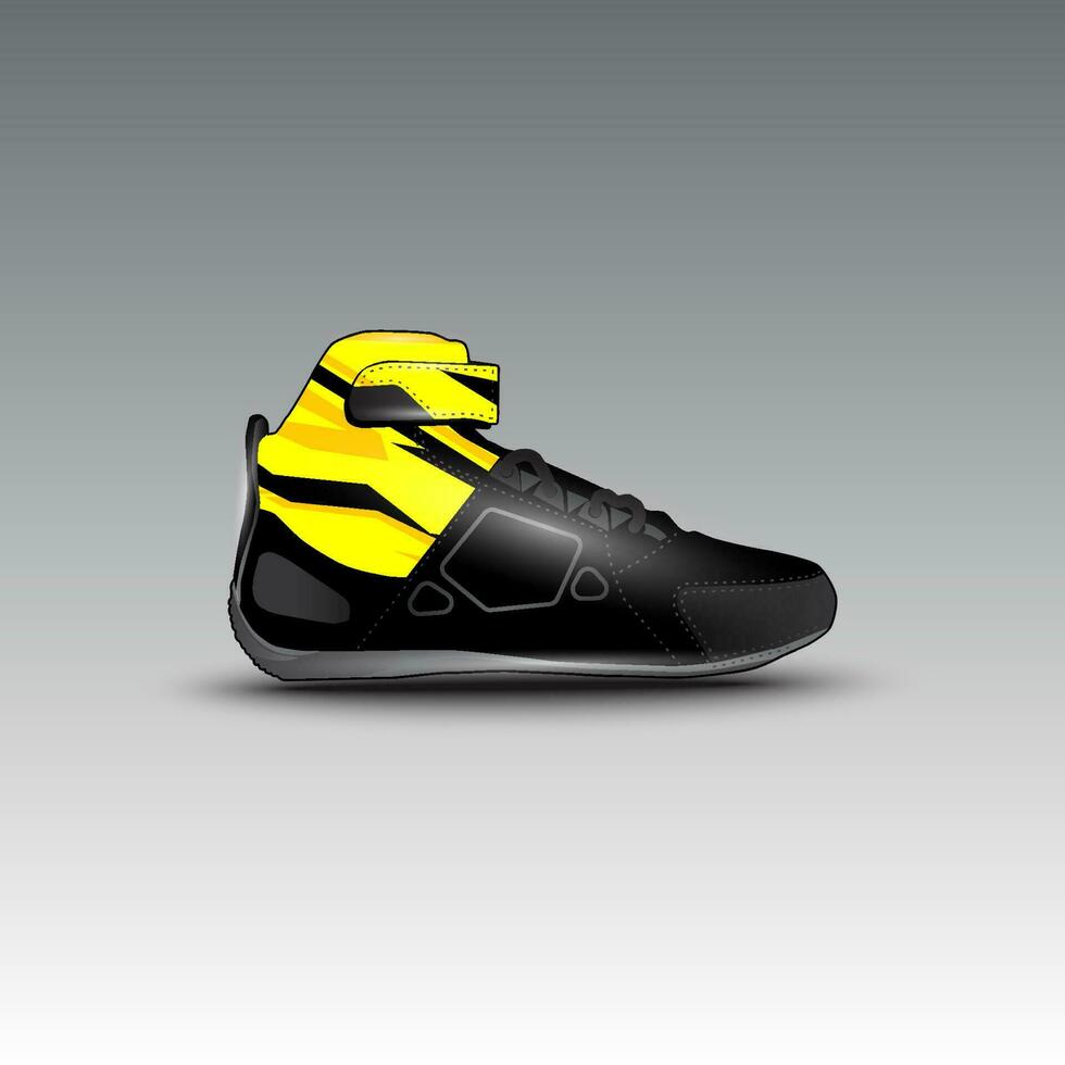 ontwerp van slepen ras schoenen met gravis racing vector motief