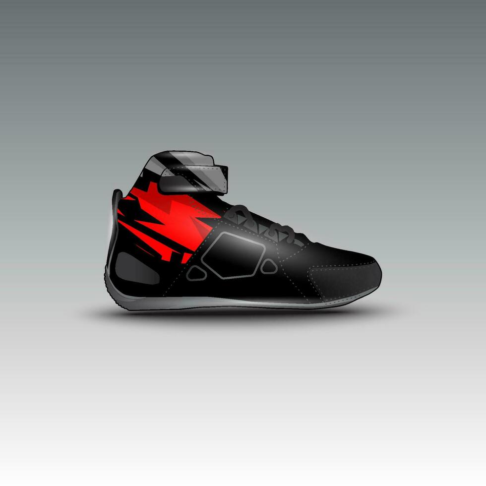 ontwerp van slepen ras schoenen met gravis racing vector motief