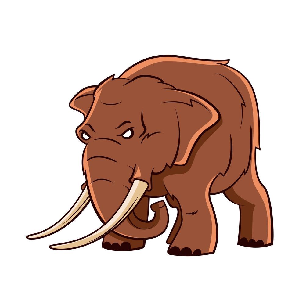 olifant romp illustratie vector