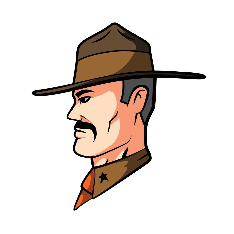 sheriff vector illustratie