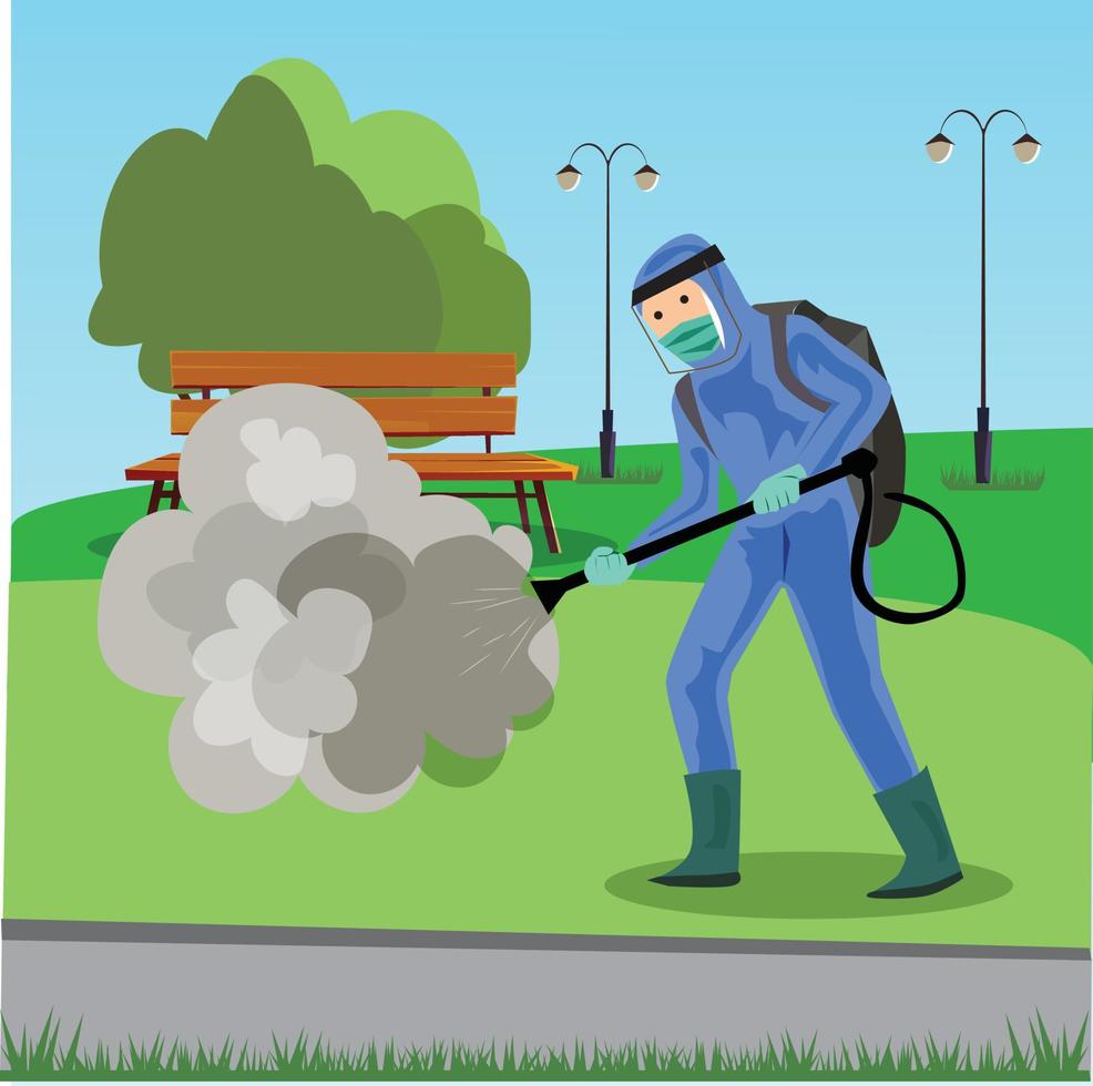 illustratie. vector verzameling van sprays voor epidemie virus preventie. volgens naar divers locaties