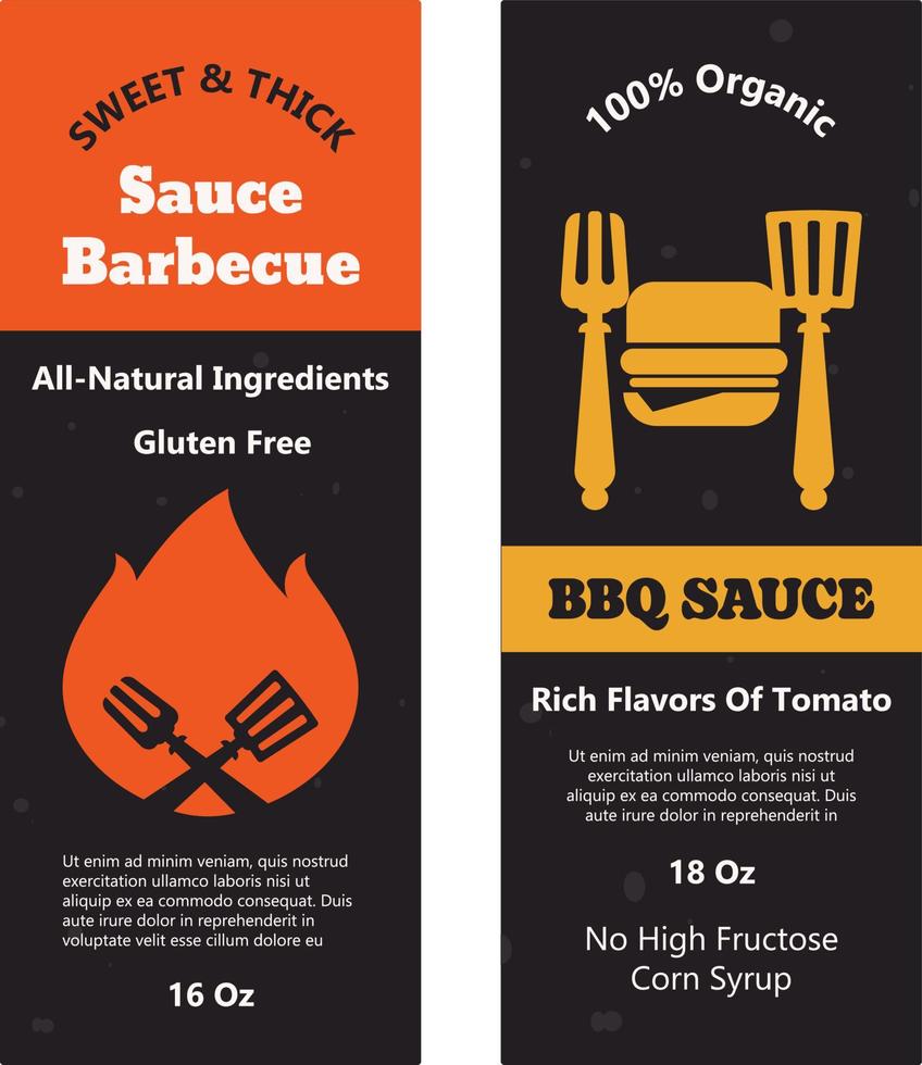 saus barbecue, rijk smaak van tomaat banners vector