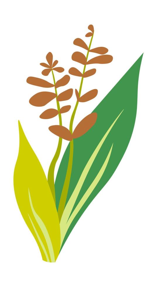 bloeiend voorjaar bloem, exotisch plantkunde decoratie vector