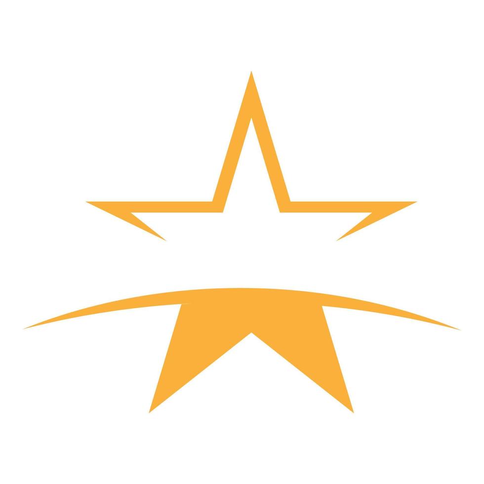 gemakkelijk en modieus ster logo illustratie ontwerp vector