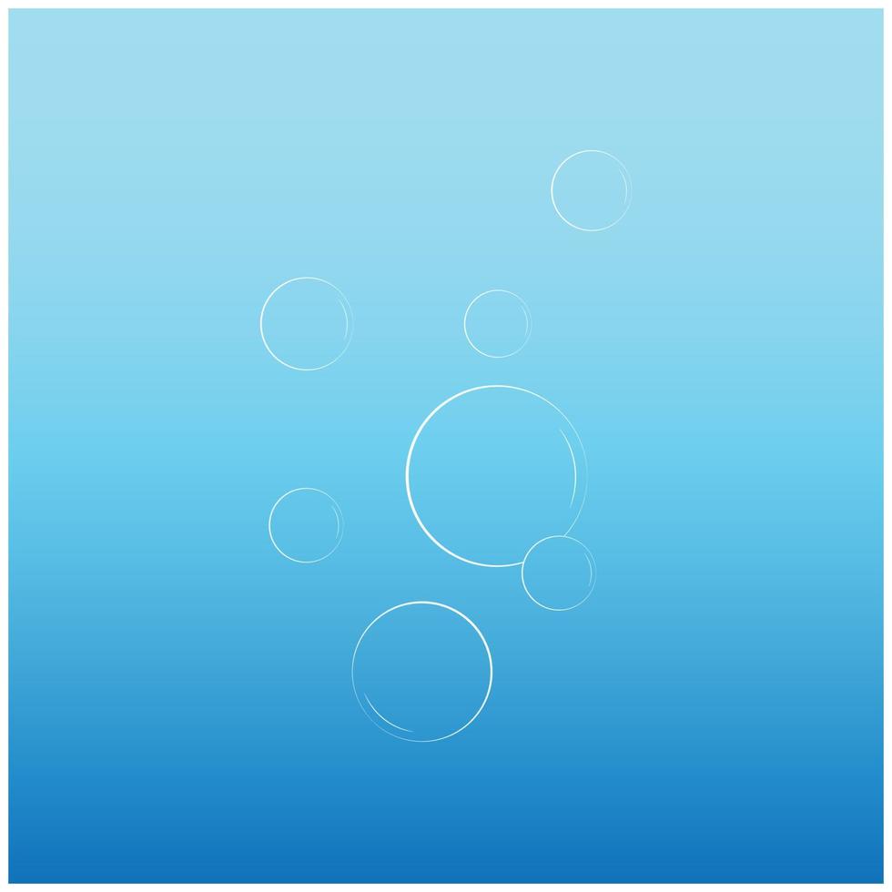 water bubbel logo illustratie ontwerp vector