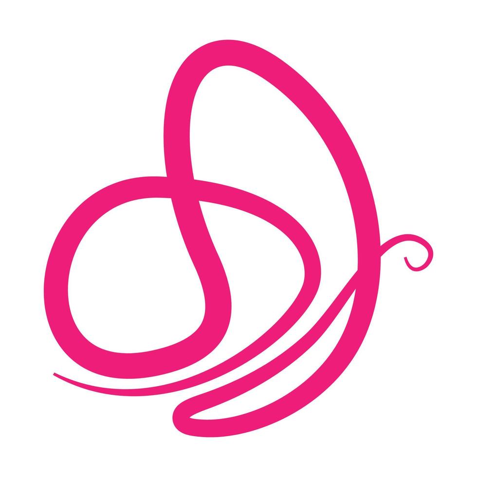 modieus vlinder logo ontwerp vector sjabloon