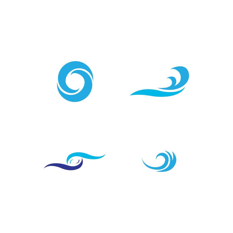 water laten vallen logo illustratie ontwerp vector