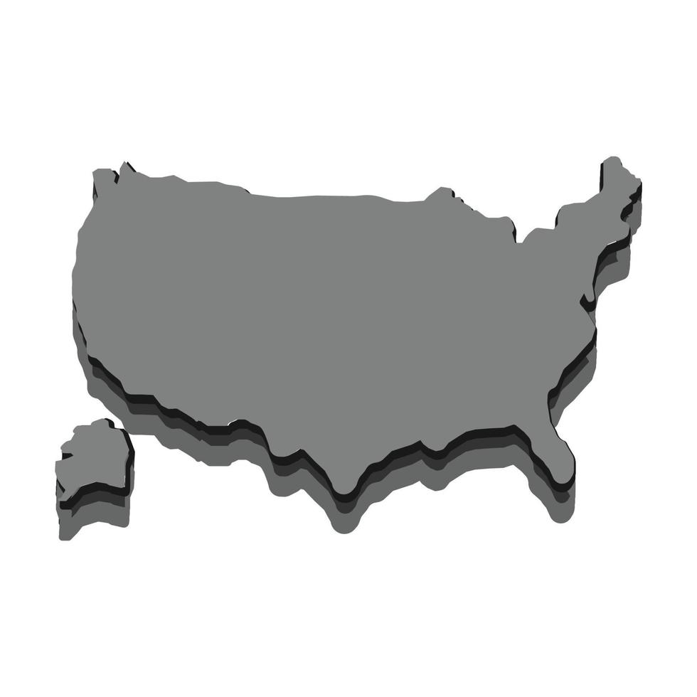 kaart Verenigde toestand logo illustratie ontwerp vector