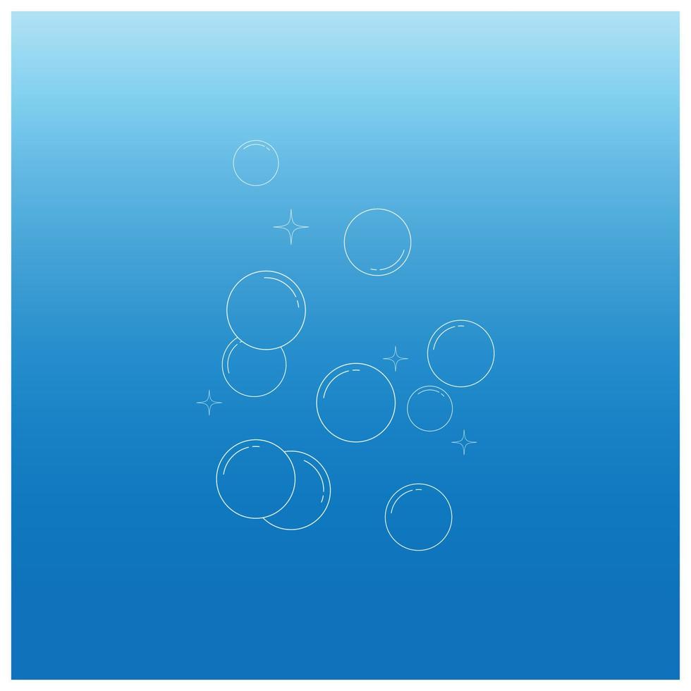 water bubbel logo illustratie ontwerp vector