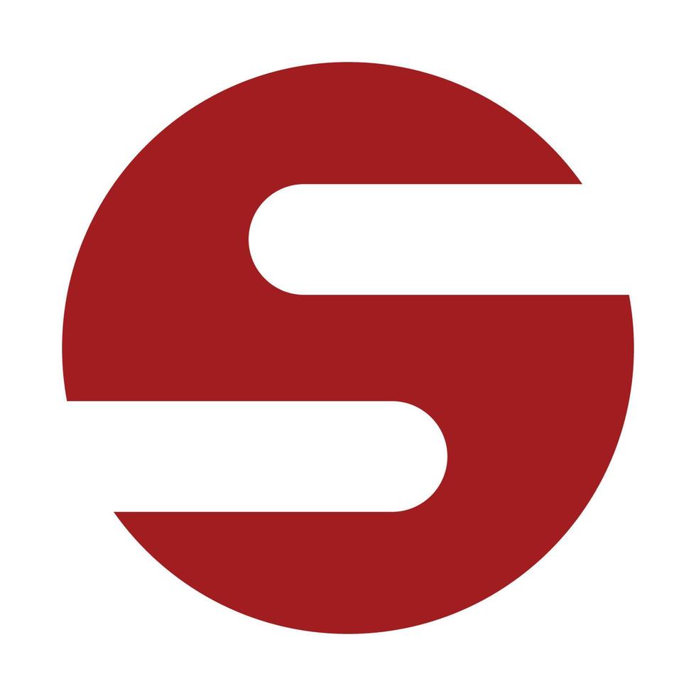 brief s logo icoon vector sjabloon