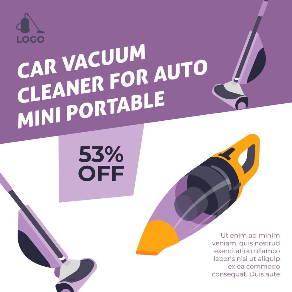 auto vacuüm schoonmaakster voor auto mini portable vector