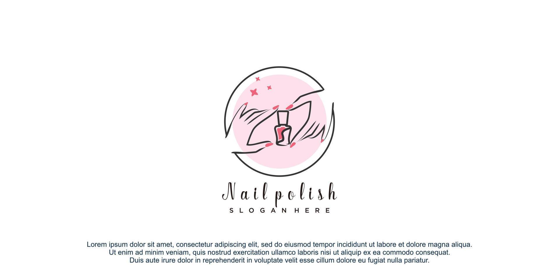 nagel Pools logo met creatief uniek ontwerp vector icoon illustratie