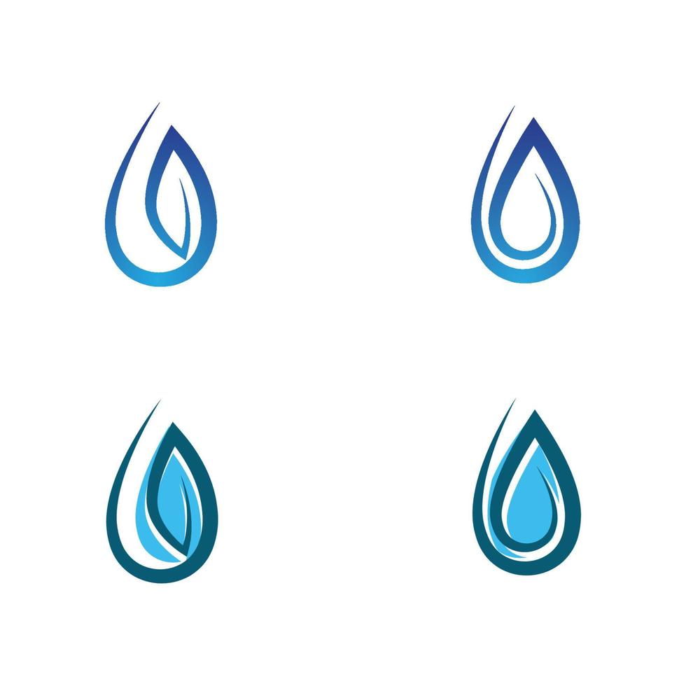 waterdruppel logo sjabloon vector