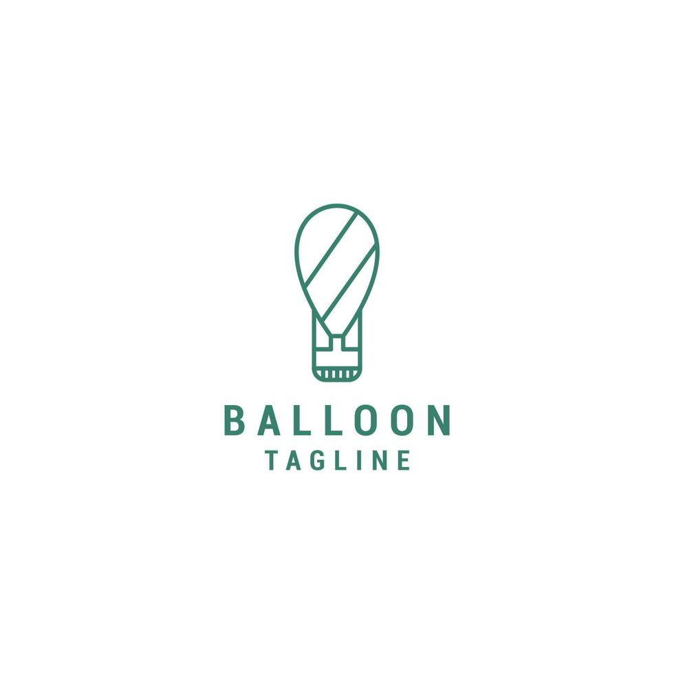 lucht ballon logo vector icoon ontwerp sjabloon