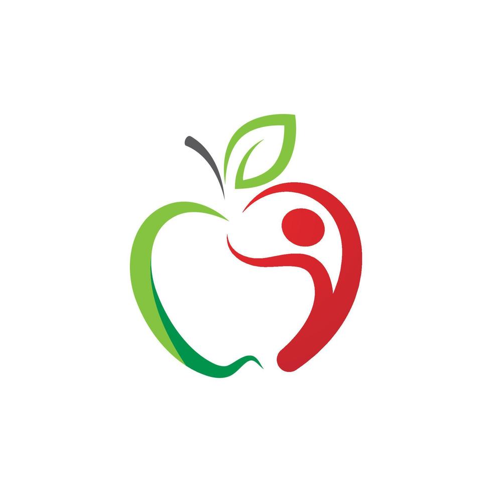 gezond appel vector design icoon