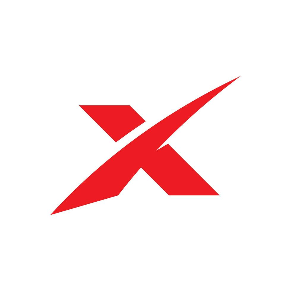 x brief logo sjabloon vector pictogram