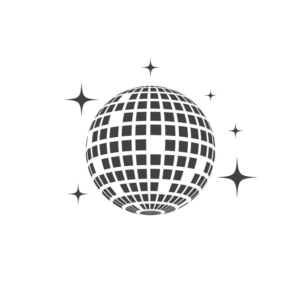 disco bal vector icoon illustratie