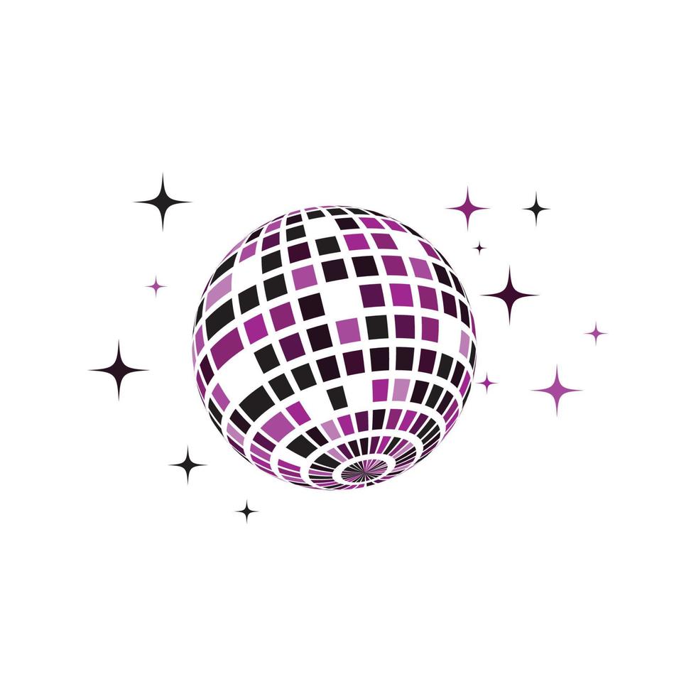 disco bal vector icoon illustratie