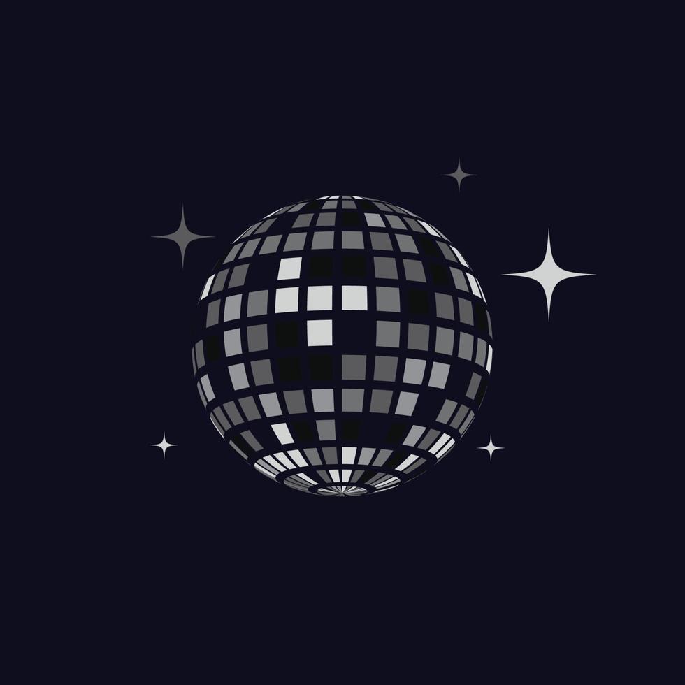 disco bal vector icoon illustratie