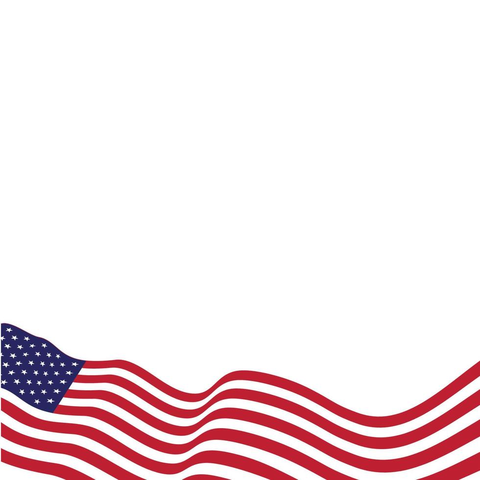 vlag Amerikaans vector icoon illustratie