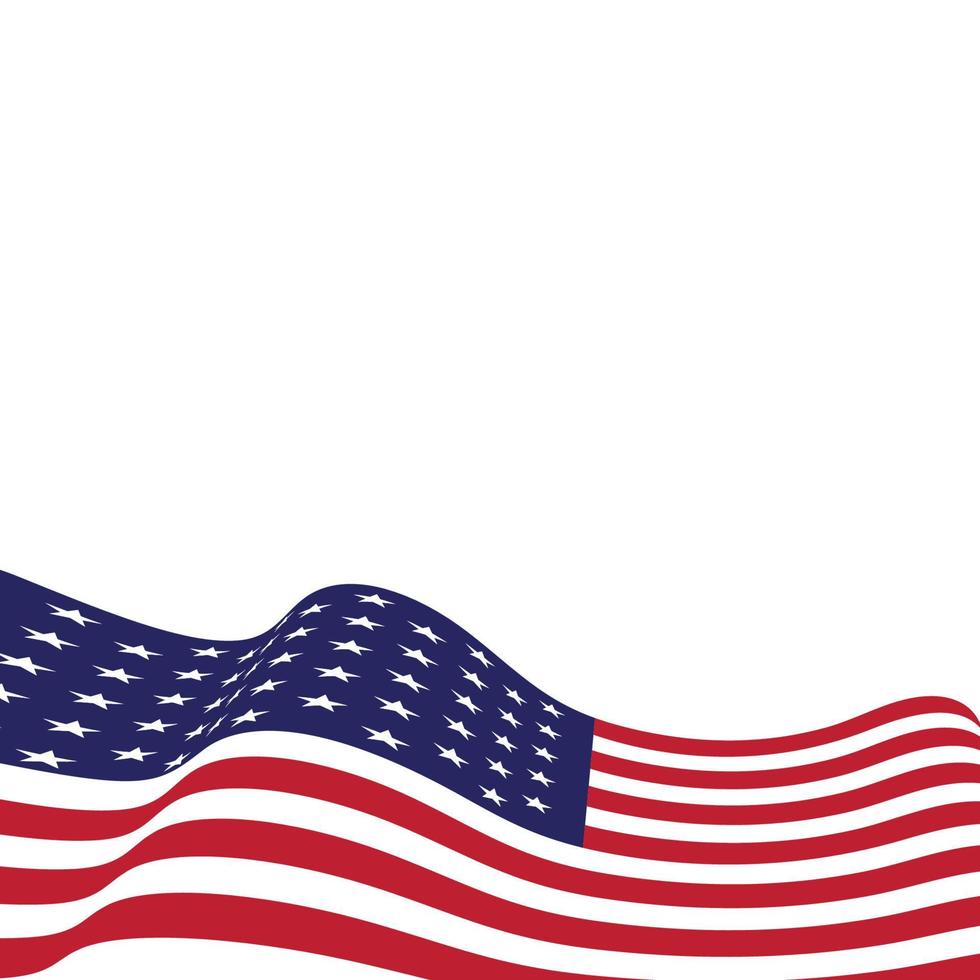 vlag Amerikaans vector icoon illustratie