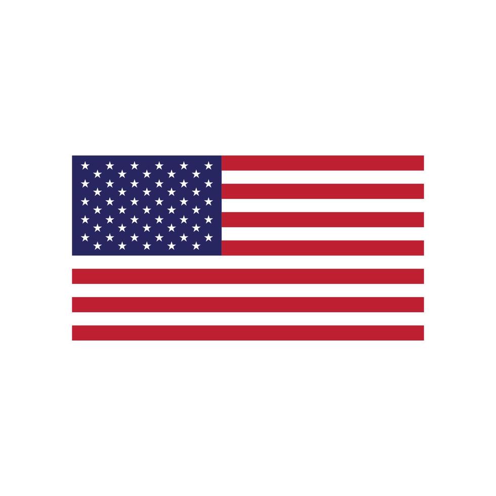 vlag Amerikaans vector icoon illustratie