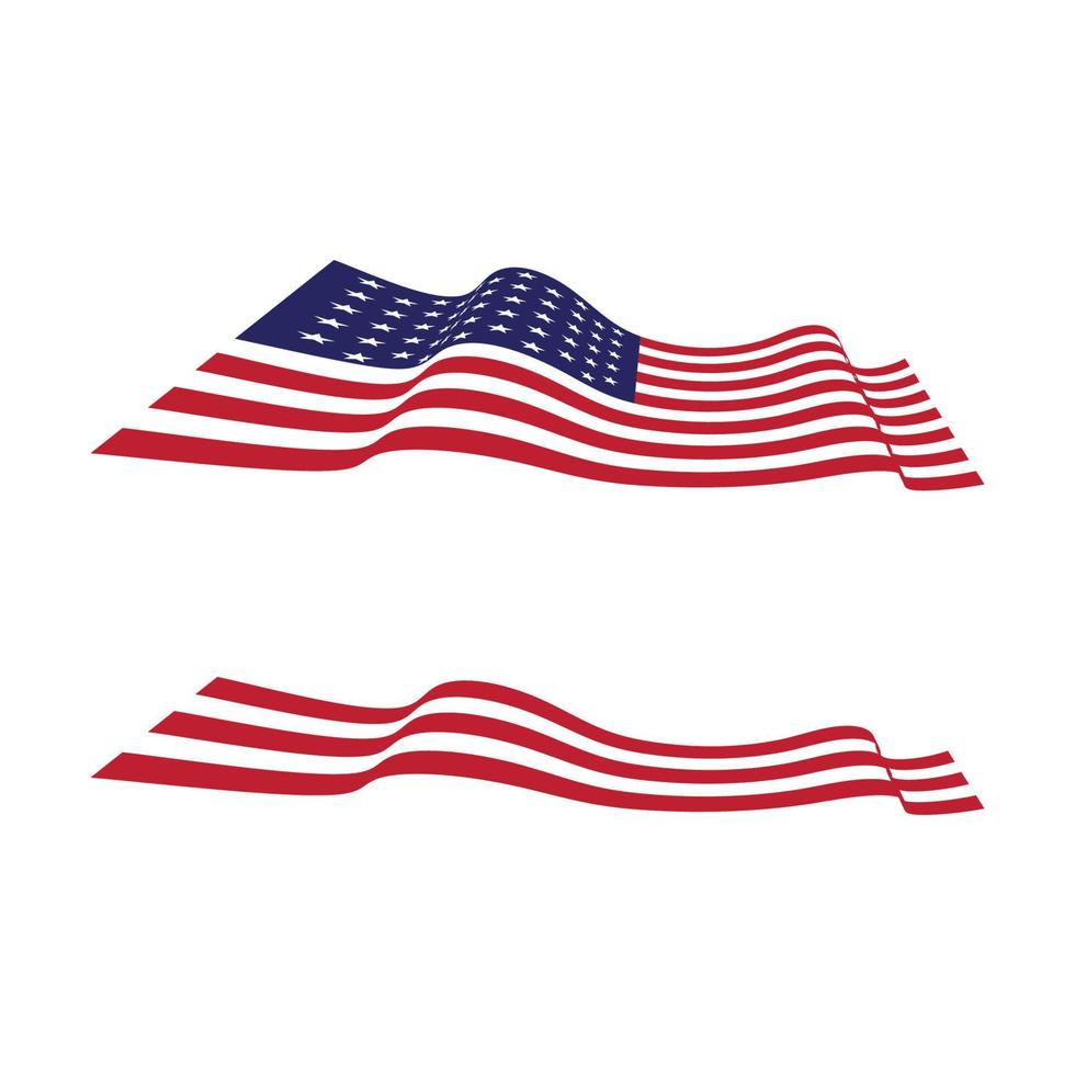 vlag Amerikaans vector icoon illustratie