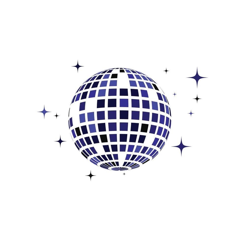 disco bal vector icoon illustratie