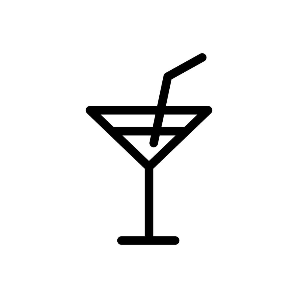 alcohol icoon lijn geïsoleerd Aan wit achtergrond. zwart vlak dun icoon Aan modern schets stijl. lineair symbool en bewerkbare hartinfarct. gemakkelijk en pixel perfect beroerte vector illustratie