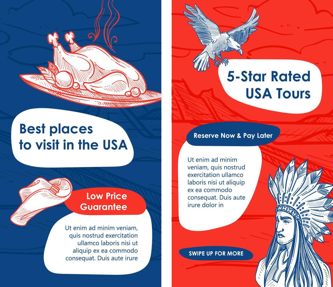 beoordeeld Verenigde Staten van Amerika rondleidingen, het beste plaatsen naar bezoek in Amerika vector
