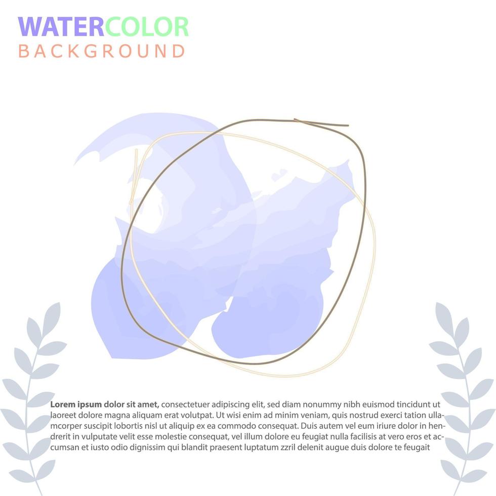 minimalistische ontwerp achtergrond in zacht regenboog pastel kleur. plein abstract borstel waterverf banier sjabloon voor sociaal media na, omslag, poster, geschenk kaart, brochure, folder, uitnodiging, aanplakbiljet vector