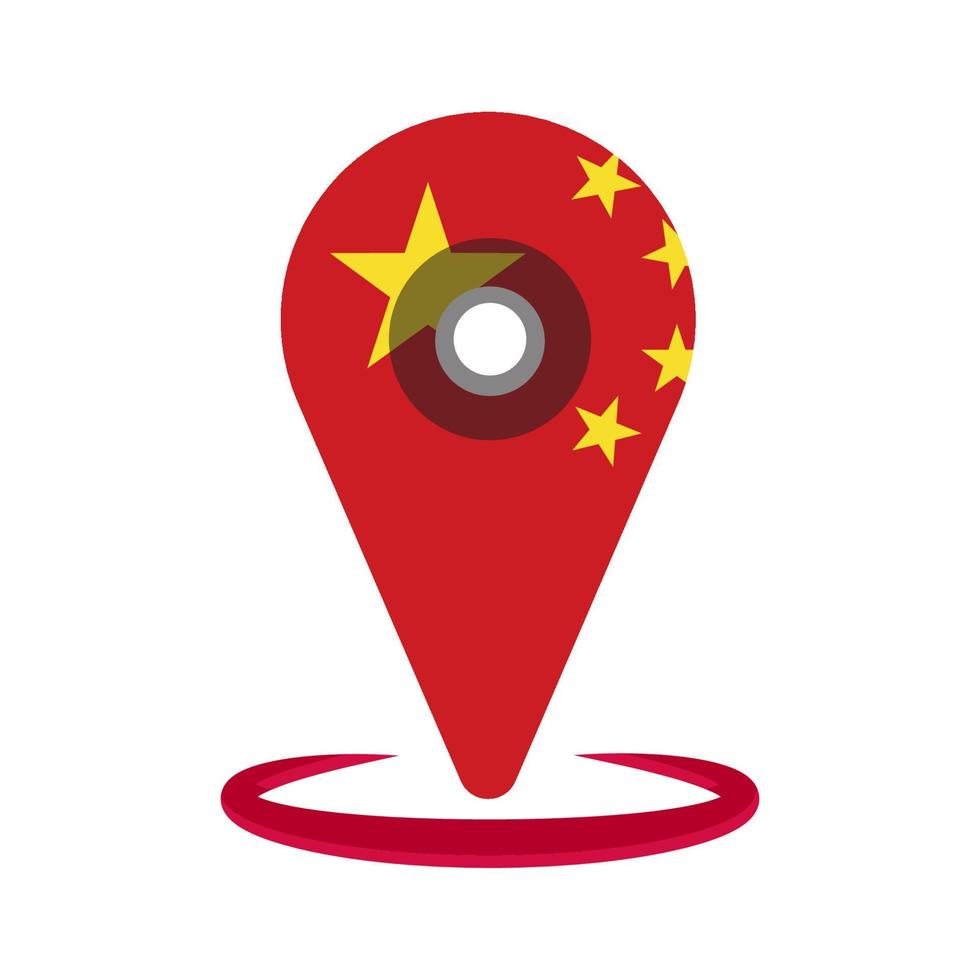 China land vlag en kaart vector. vector
