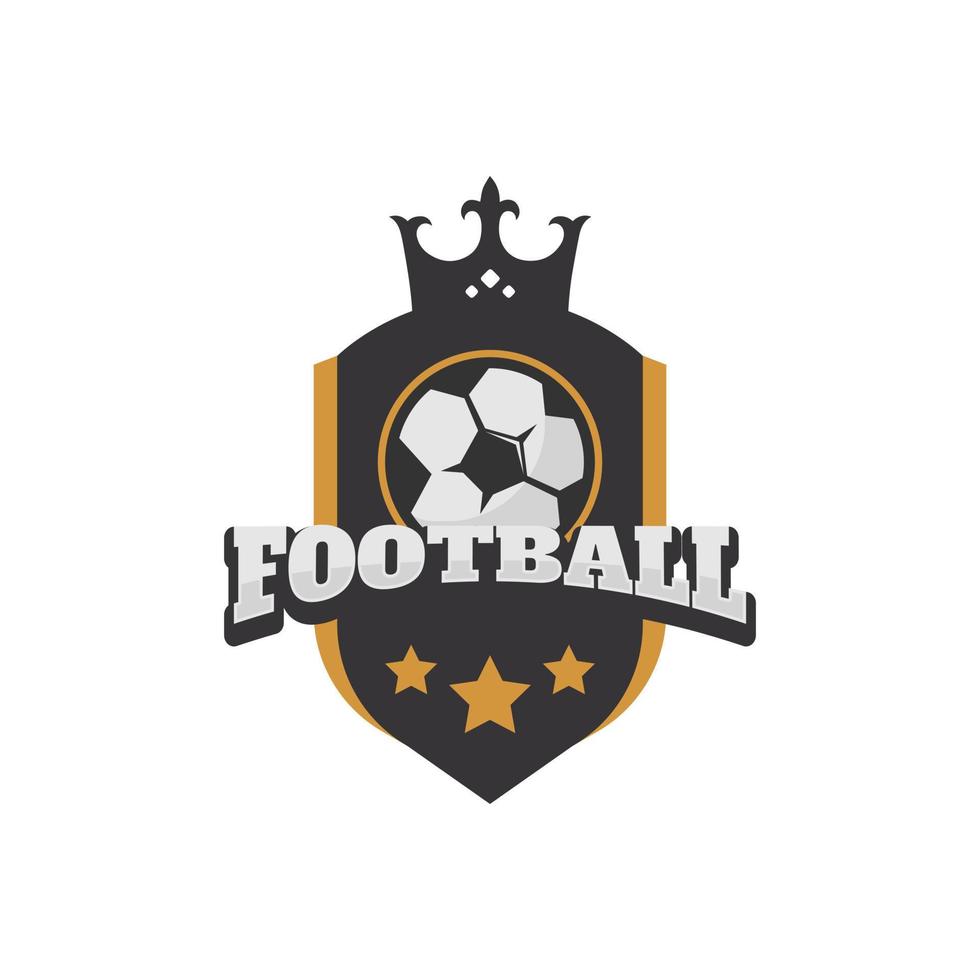 Amerikaans voetbal of voetbal club logo insigne vector afbeelding. Amerikaans voetbal of voetbal club logo sjabloon Schepper voor sport- team vector