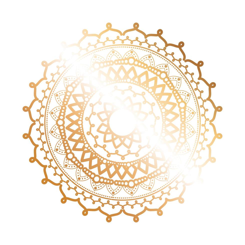 mandala gouden bloemvormig ontwerp vector