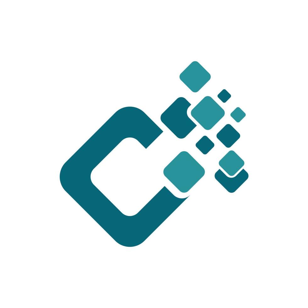 modern en minimaal gelaagde brief c logo gemakkelijk eerste c monogram logo vector sjabloon