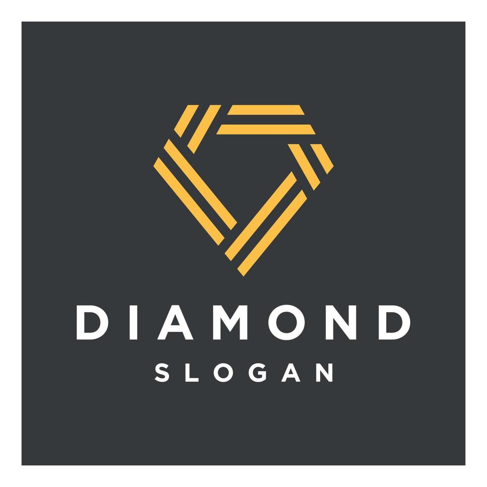 creatief diamant concept logo ontwerp sjabloon vector