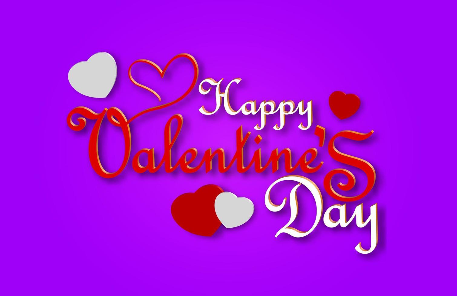 gelukkig Valentijnsdag dag tekst. ideaal voor groet kaarten, feesten, uitnodiging Sjablonen, spandoeken, enz vector