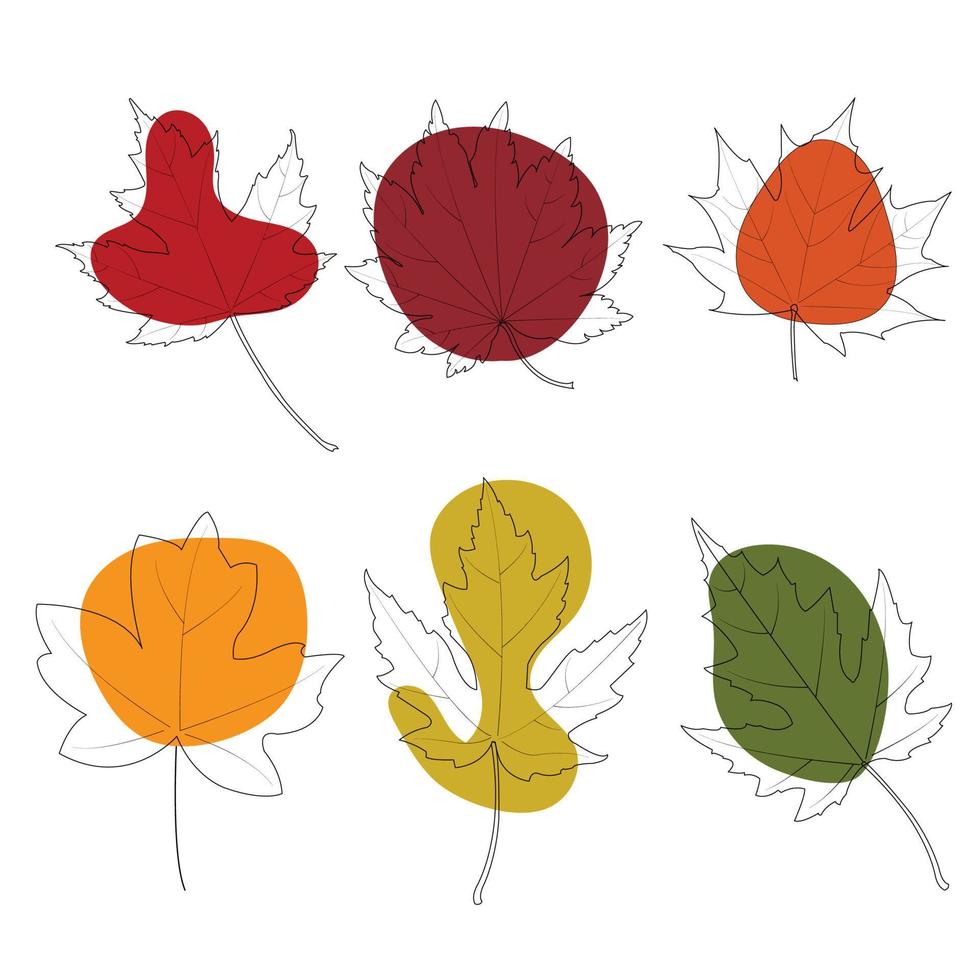 de ontwerp kaart element patroon voor de blad van esdoorn- in van de natuur herfst en Kerstmis vakantie in winter dankzegging en vieren in oktober van elke jaar. vector